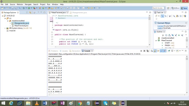 MazeGenerator and MazeTraversal