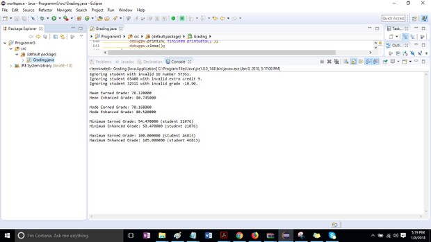Program 5 – Grading Solution