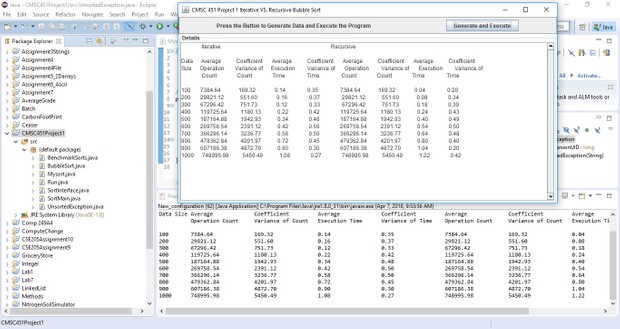 CMSC 451 Project 1 Solution