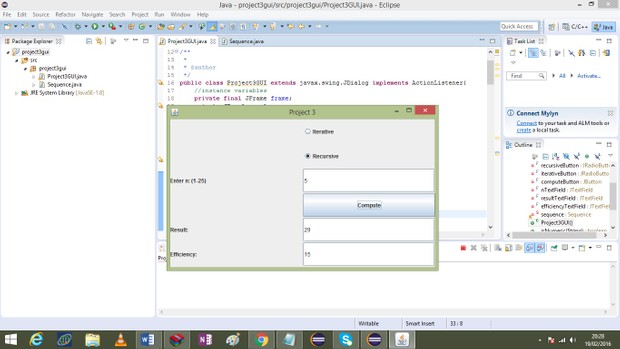 Project 3 program to calculate the terms of a sequence Solution
