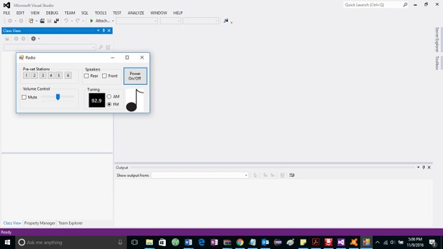 Radio GUI Solution in C#