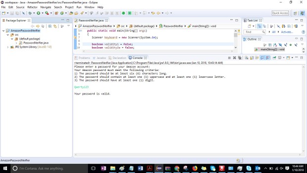 Module 09 Post-Assessment Part 2 Password Verifier Solution