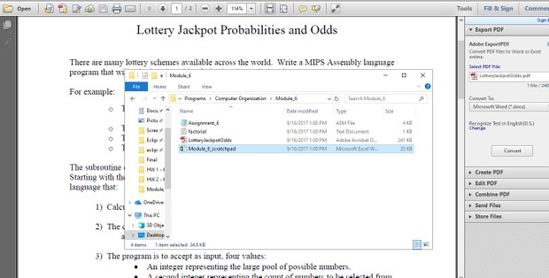 Lottery Jackpot Probabilities and Odds Solution