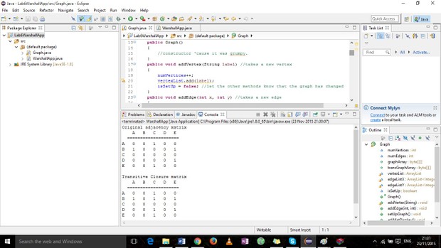 Warshall’s algorithm