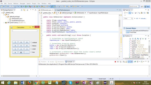 Program that parse, using recursive descent-Calculator