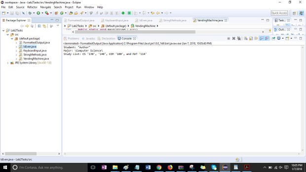 CS 140 Introduction to Computer Science Lab #2 Solution