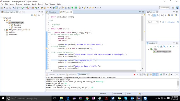 Creating an application that accepts product data and displays this information Solution