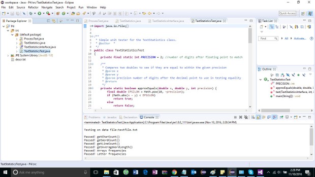 P4: Text Statistics Solution