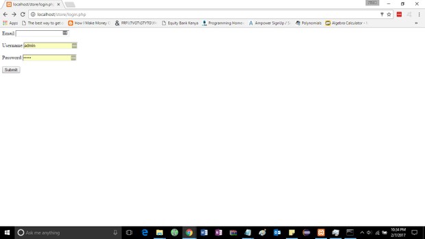 Web application to store and use session variables in a simple e-Commerce store Solution