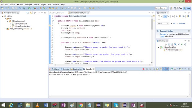 Create a class named LibraryBook