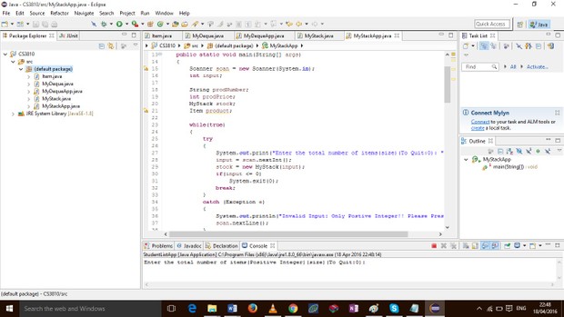 Assignment 2 (Ch4 Stacks and Queues)