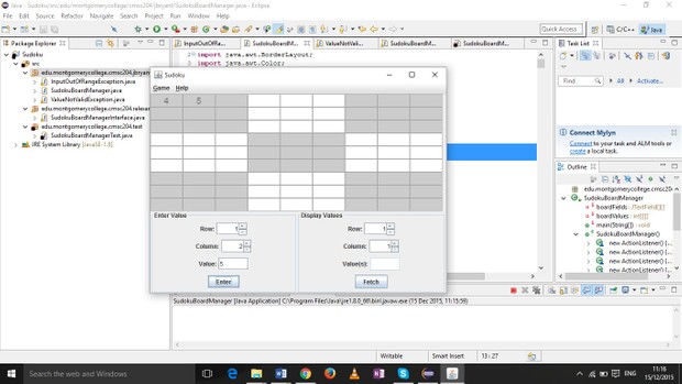 CMSC 204 SUDOKU