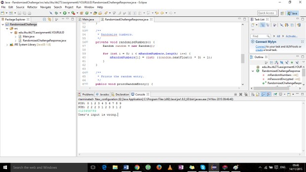 Application to simulate the authentication process.