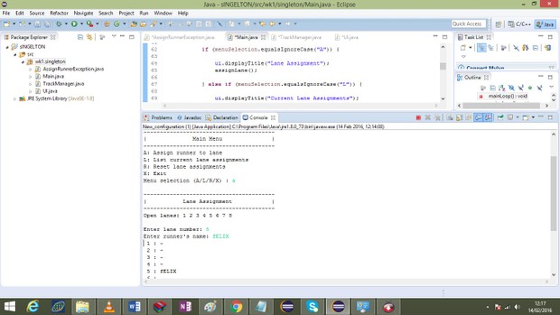 Singleton pattern.