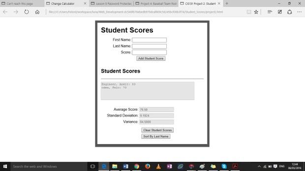 Project : Student Scores / Grades
