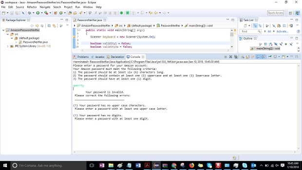 Module 09 Post-Assessment Part 2 Password Verifier Solution