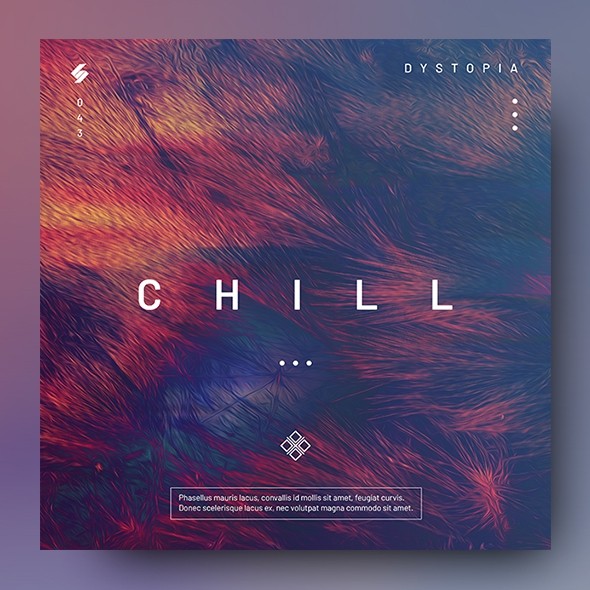 CHILL – Music Album Cover Artwork Template - Pixelsao Templates