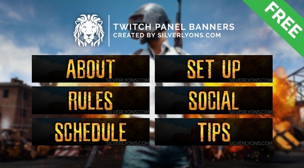 PUBG Cover Twitch Panels