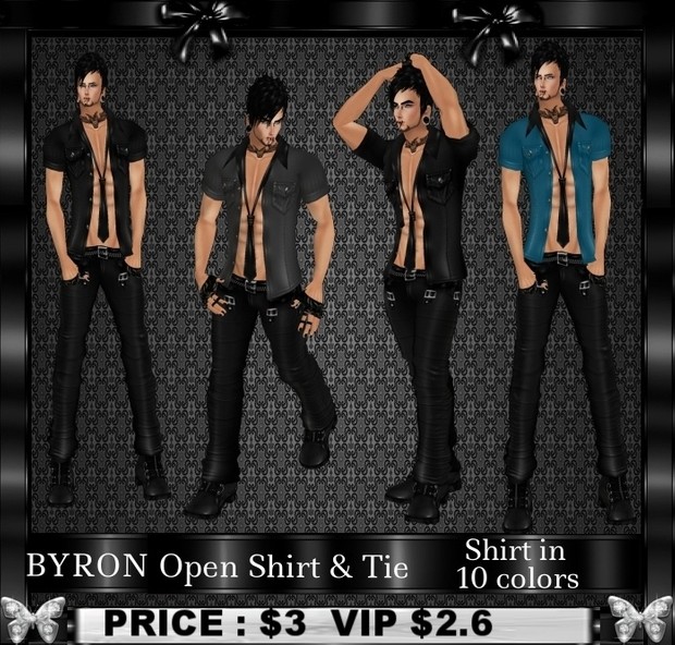 BYRON Open shirt & tie