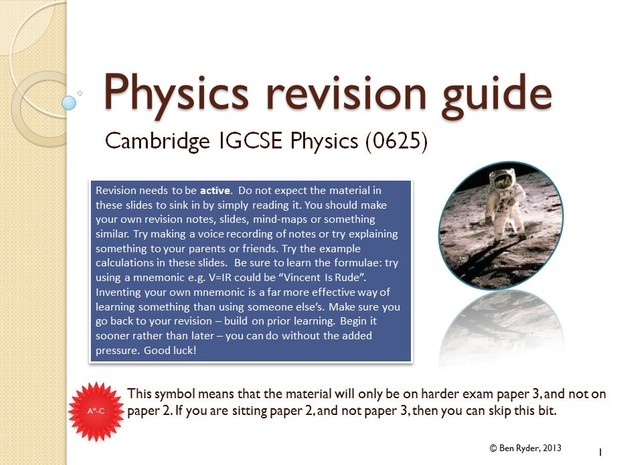 Cambridge IGCSE physics (0625) complete revision guide