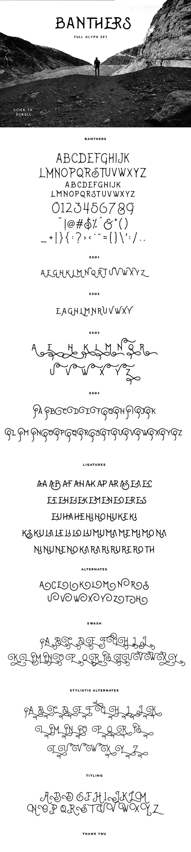 Banthers Typeface