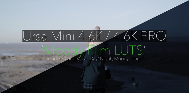 Ursa Mini 4.6K // 4.6K Pro Moody Film LUTS
