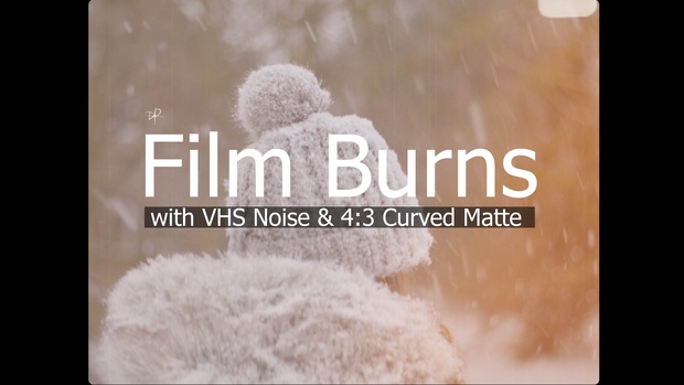 Film Burns // with VHS Noise & 4:3 Curved Matte