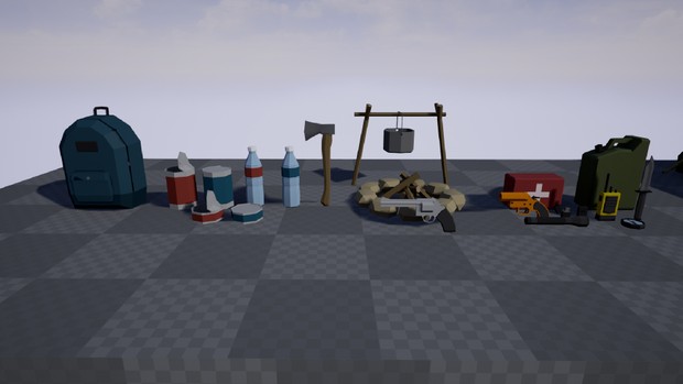 Low Poly Survival Pack