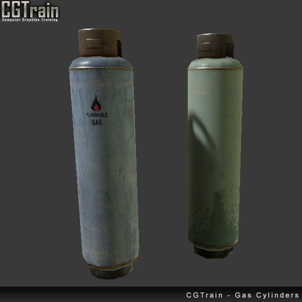 Gas Cylinders - 3D assets for games