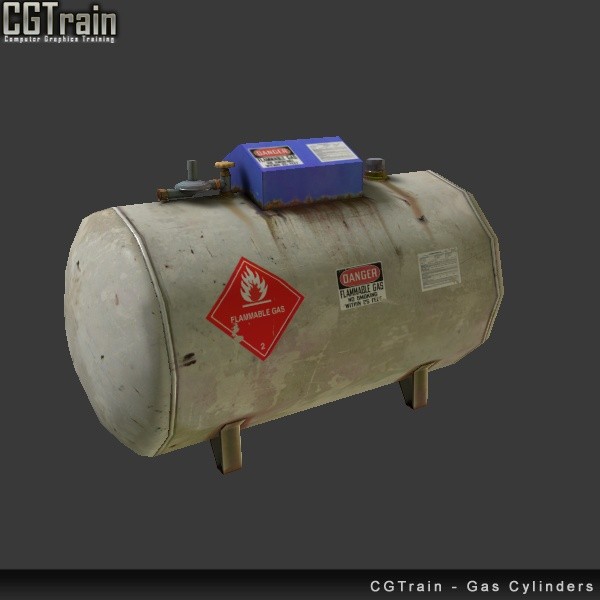 Gas Cylinders - 3D assets for games