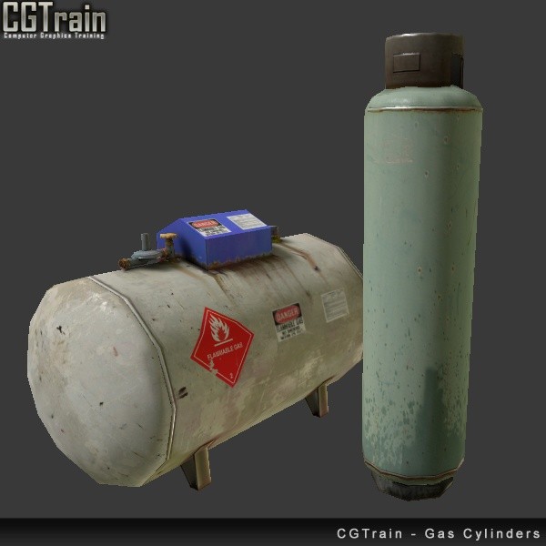 Gas Cylinders - 3D assets for games