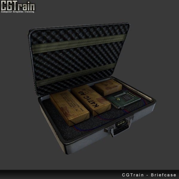 Briefcase with explosives - 3D Asset for games