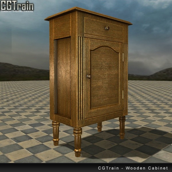 Floor Wooden Cabinet