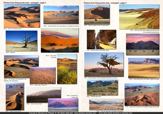 The Namib Desert & surrounding areas in Namibia