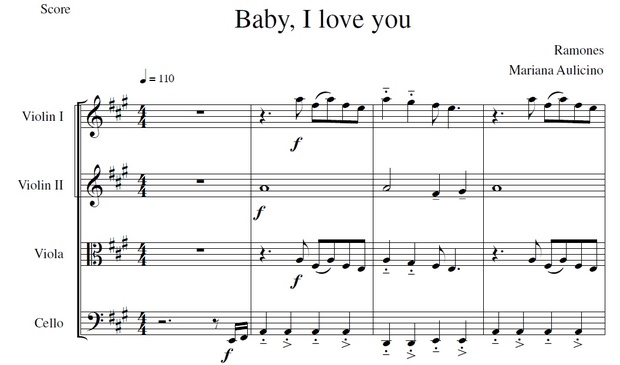 Baby I love You - Ramones - String Quartet