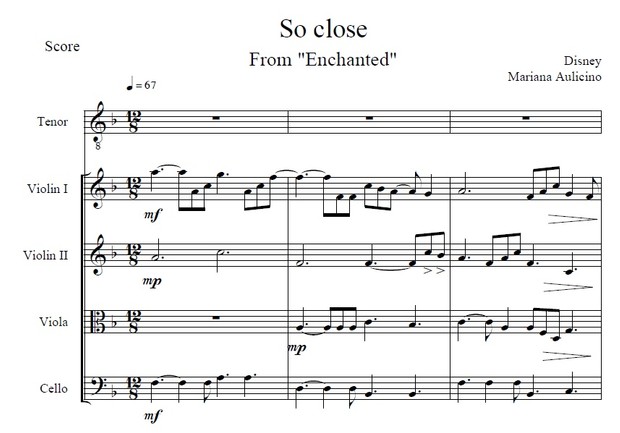 So Close (with vocals) - Enchanted (Disney) String Quartet