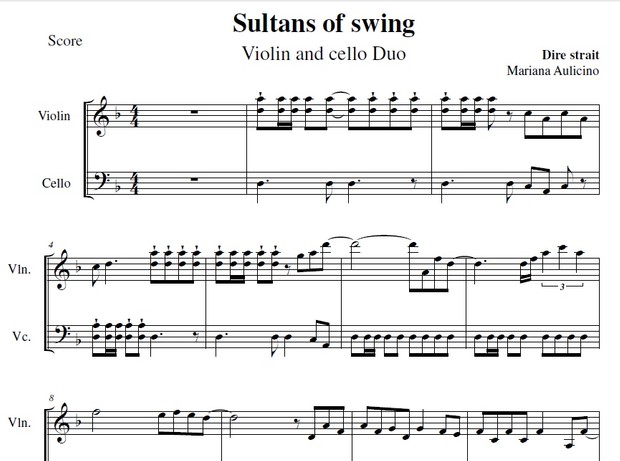 Sultans of Swing - Dire Strait - String Duet