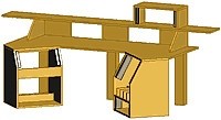 Studio Workstation #1 (Item #STU-009) (English units, inches)