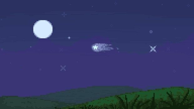 Pixel Animated Star Backdrop