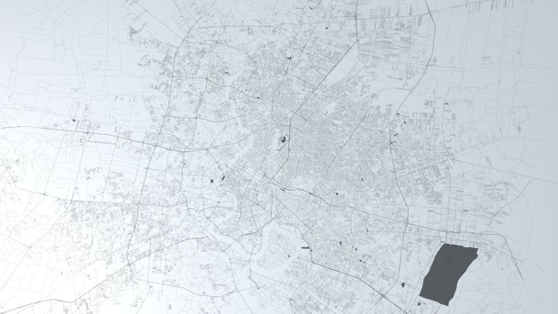 Bangkok Road Network and Streets Architectural 3D model