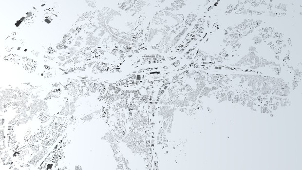 Gothenburg Streets and Buildings Architectural 3D Model