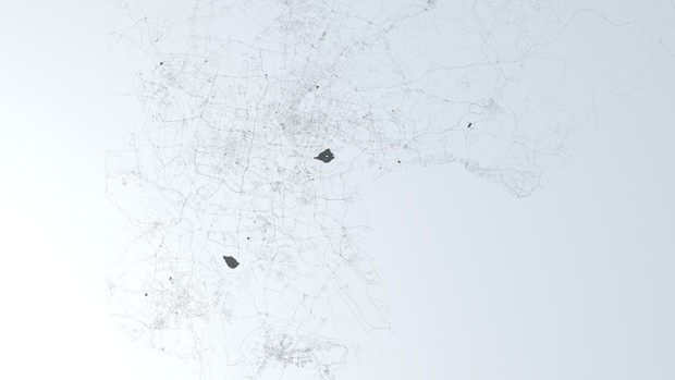 Guangzhou Road Network and Streets Architectural 3D model