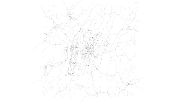 Chongquing Road Network and Streets Architectural 3D model