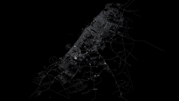 Dubai Road Network and Streets Architectural 3D model