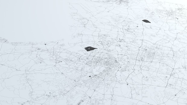 Guangzhou Road Network and Streets Architectural 3D model