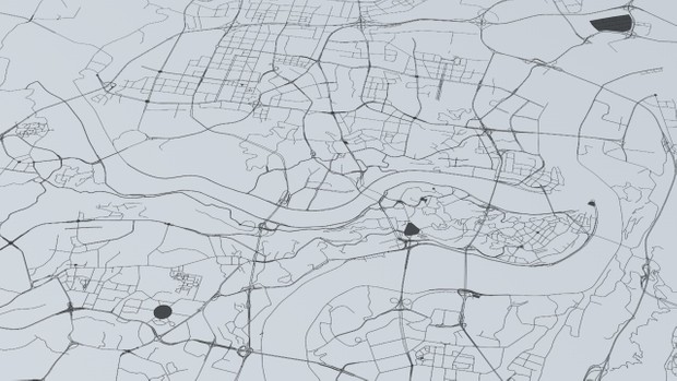 Chongquing Road Network and Streets Architectural 3D model