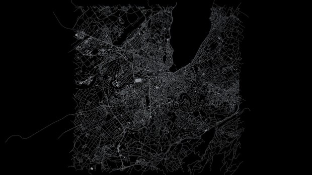 Geneva Road Network and Streets Architectural 3D model