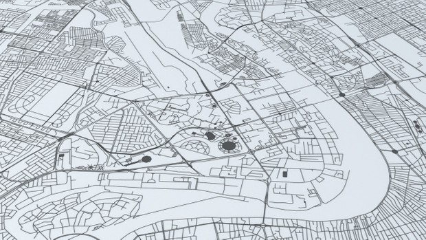 Baghdad Road Network and Streets Architectural 3D model