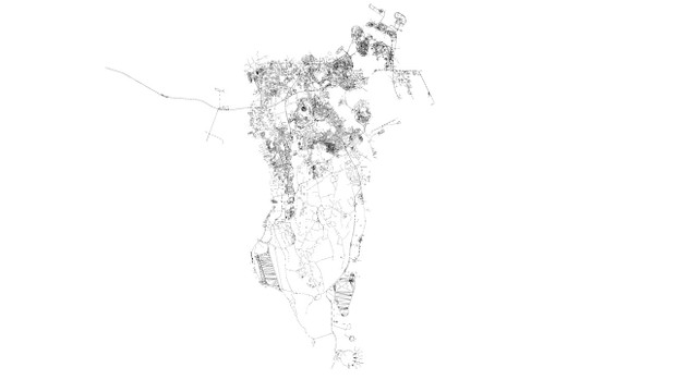Bahrain Road Network and Streets Architectural 3D model