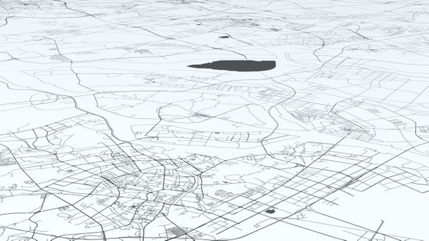 Guangzhou Road Network and Streets Architectural 3D model
